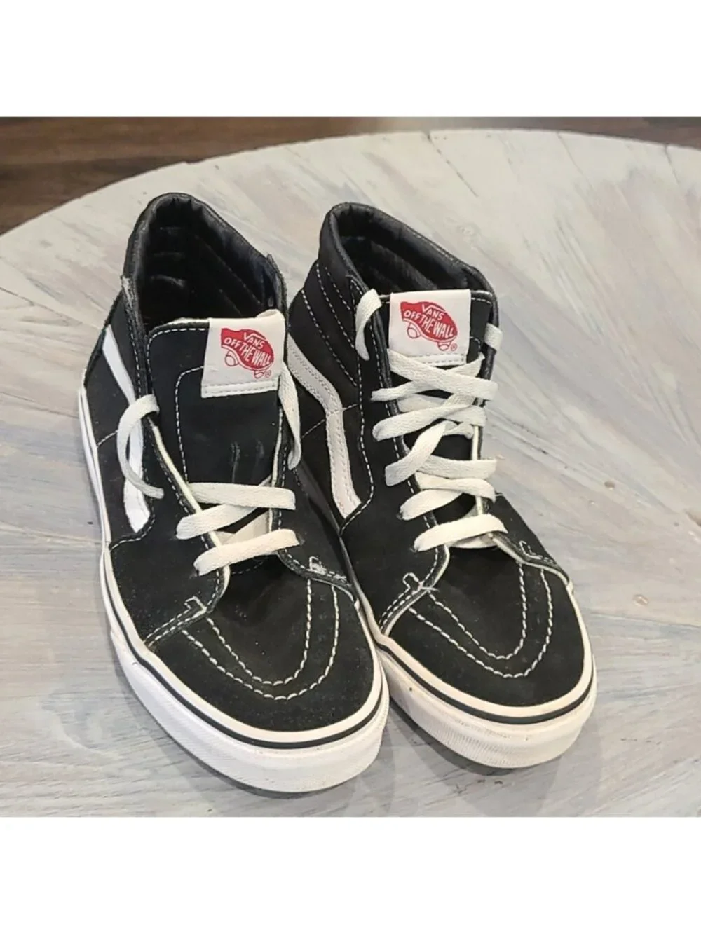 Vans old skool high top sneakers / runners blk & wht